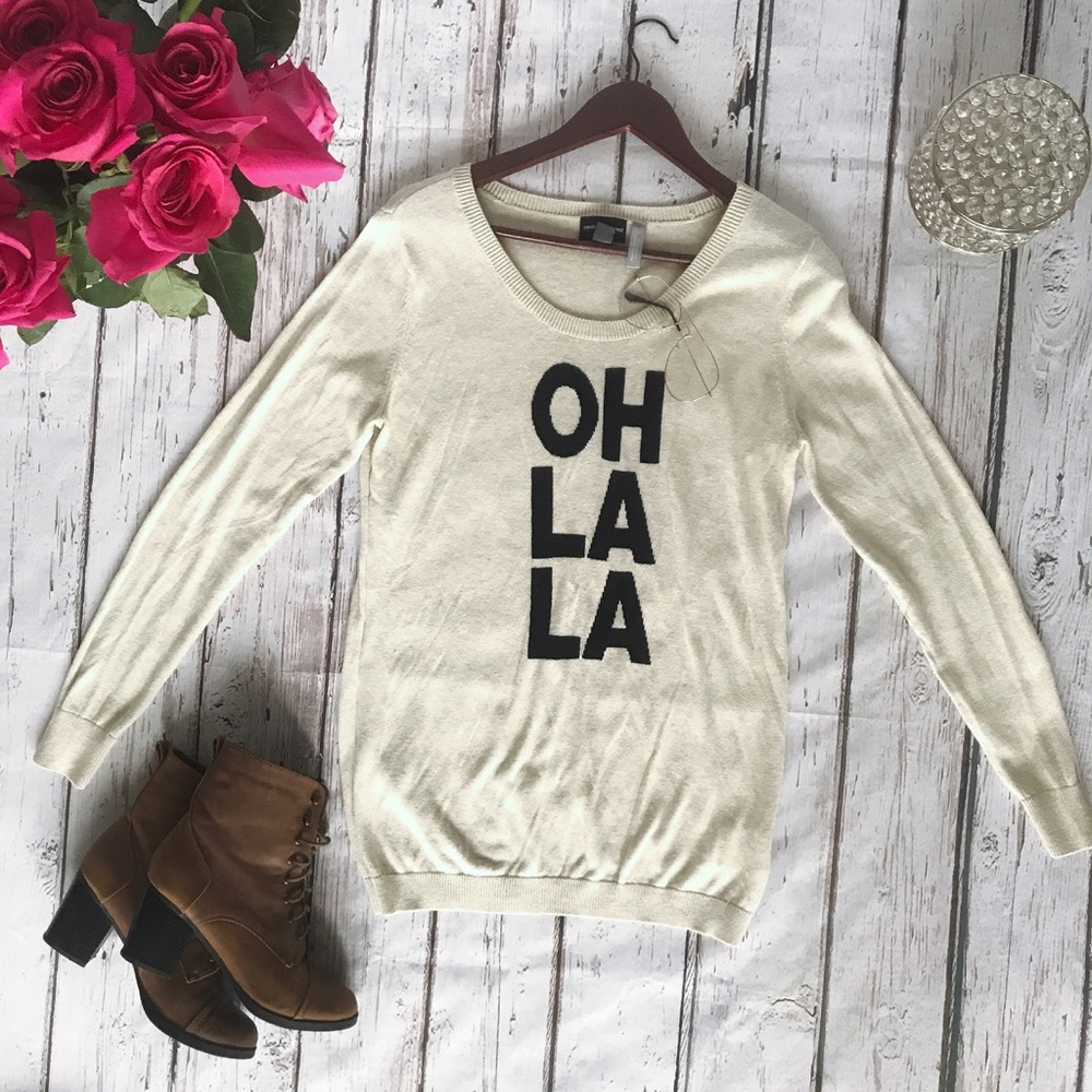 ‼️💥Central Park West sweater! Cute & chic! Sz L